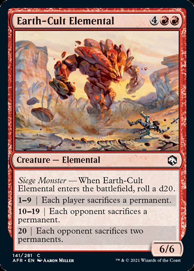Earth-Cult Elemental [Dungeons & Dragons: Adventures in the Forgotten Realms] - Magic: The Gathering - Card Brawlers | Quebec | Canada |