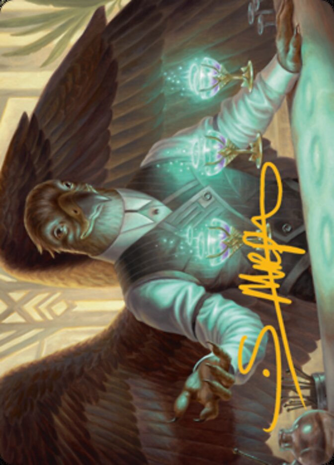 Speakeasy Server Art Card (Gold-Stamped Signature) [Streets of New Capenna Art Series] - Magic: The Gathering - Card Brawlers | Quebec | Canada |