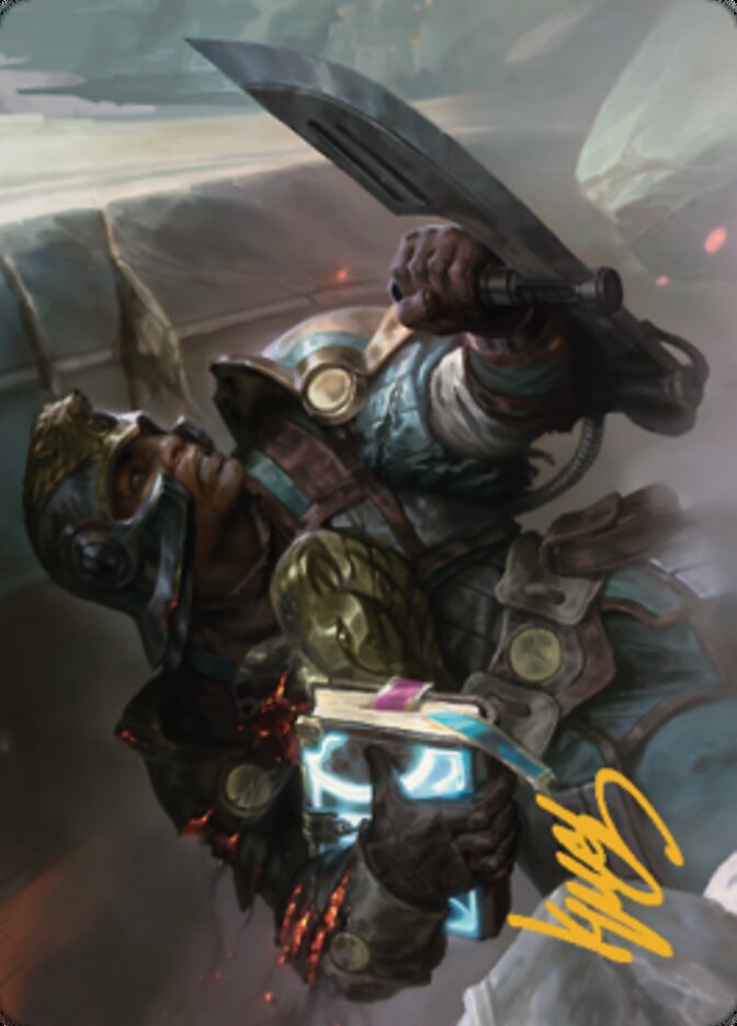 Retrieval Agent Art Card (Gold-Stamped Signature) [The Brothers' War Art Series] - Magic: The Gathering - Card Brawlers | Quebec | Canada |