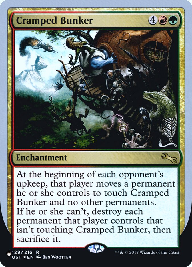 Cramped Bunker (Unfinity Foil Edition) [The List] - Magic: The Gathering - Card Brawlers | Quebec | Canada |