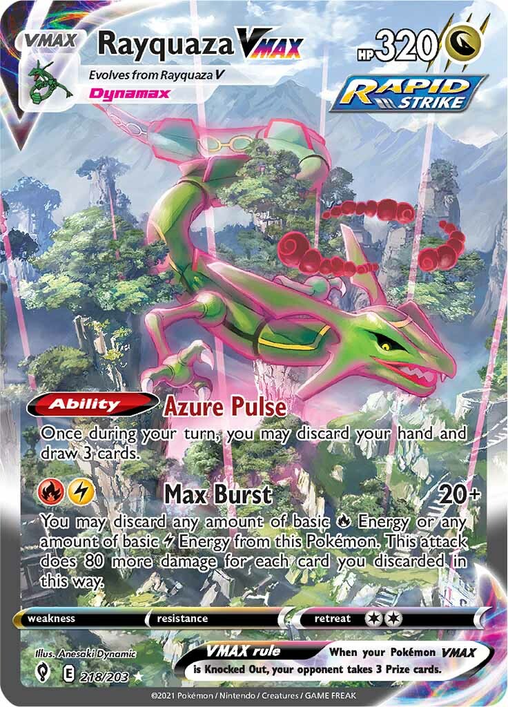 Rayquaza VMAX (218/203) [Sword & Shield: Evolving Skies] - Pokémon - Card Brawlers | Quebec | Canada |