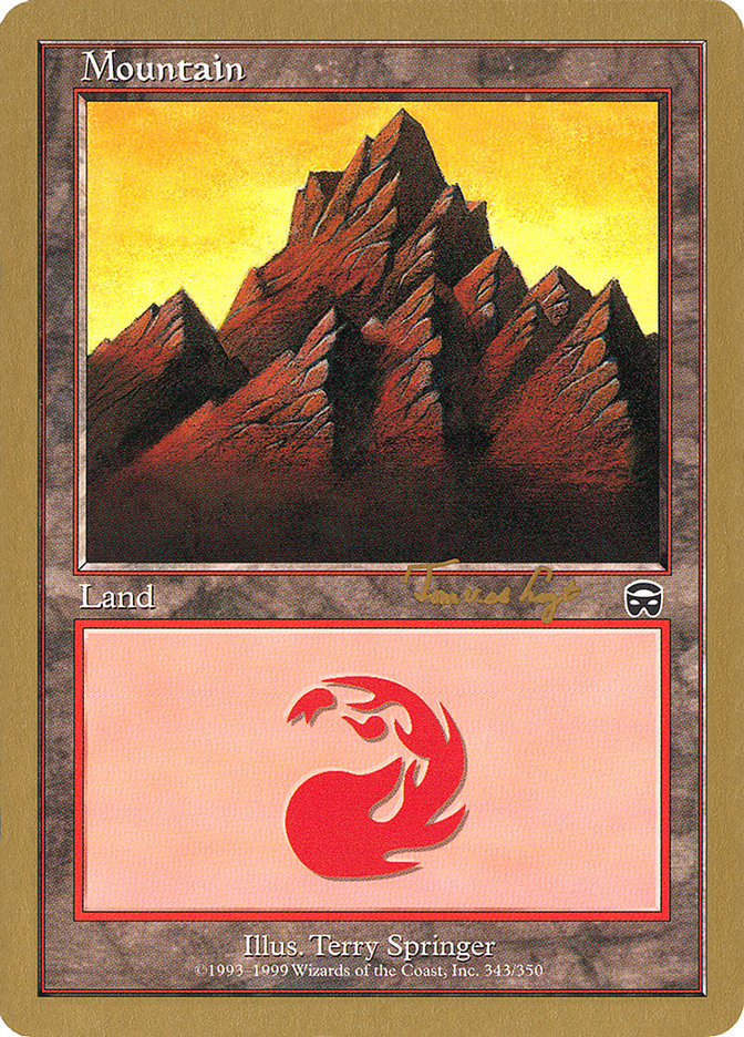 Mountain (343) (Tom van de Logt) [World Championship Decks 2001] - Magic: The Gathering - Card Brawlers | Quebec | Canada |