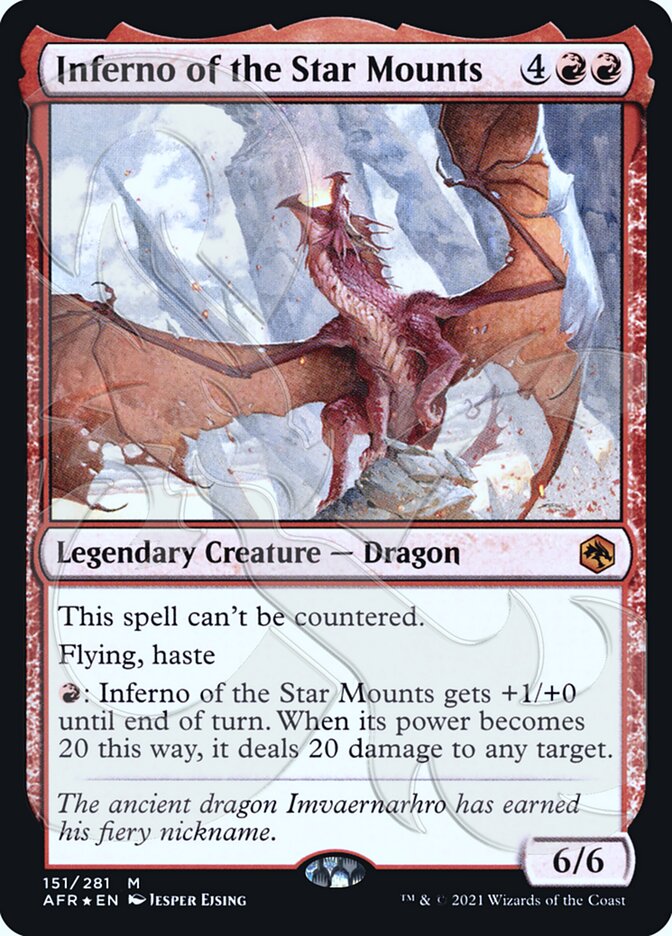 Inferno of the Star Mounts (Ampersand Promo) [Dungeons & Dragons: Adventures in the Forgotten Realms Promos] - Magic: The Gathering - Card Brawlers | Quebec | Canada |