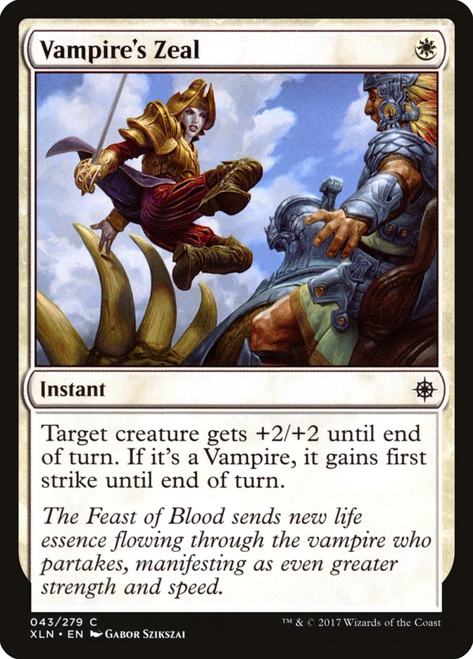 Vampire's Zeal [Ixalan] - Magic: The Gathering - Card Brawlers | Quebec | Canada |