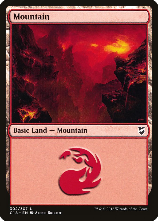 Mountain (302) [Commander 2018] - Magic: The Gathering - Card Brawlers | Quebec | Canada |
