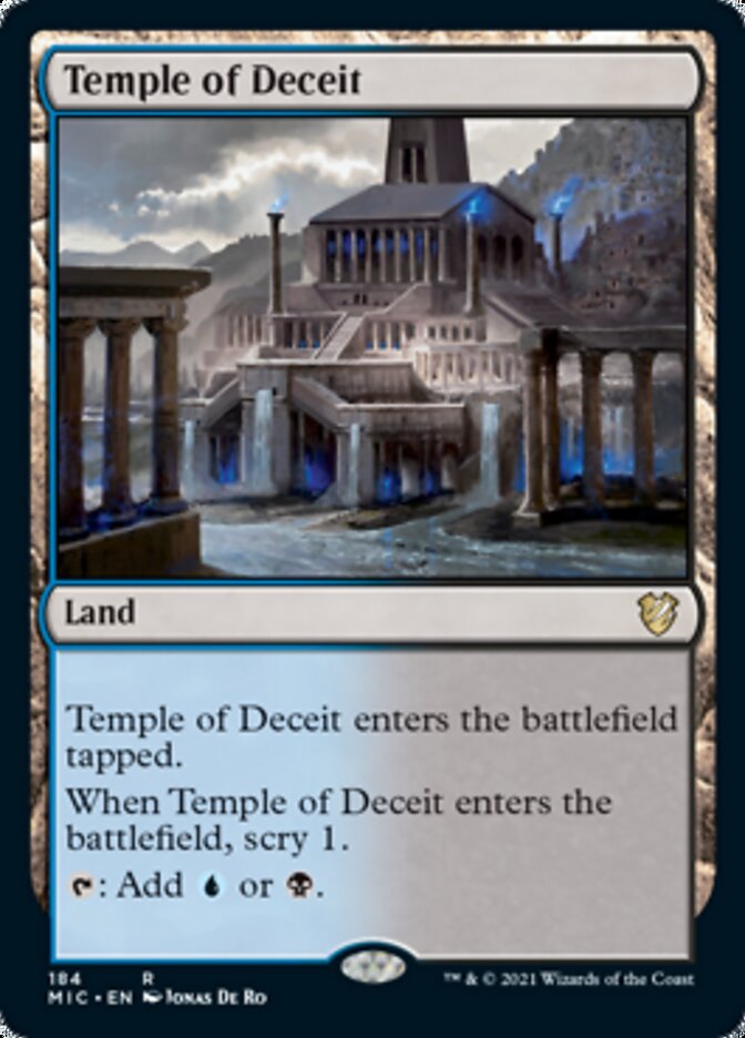 Temple of Deceit [Innistrad: Midnight Hunt Commander] - Magic: The Gathering - Card Brawlers | Quebec | Canada |