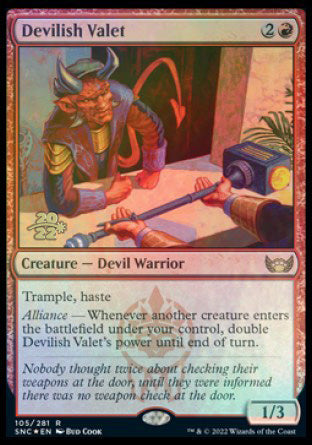Devilish Valet [Streets of New Capenna Prerelease Promos] - Magic: The Gathering - Card Brawlers | Quebec | Canada |