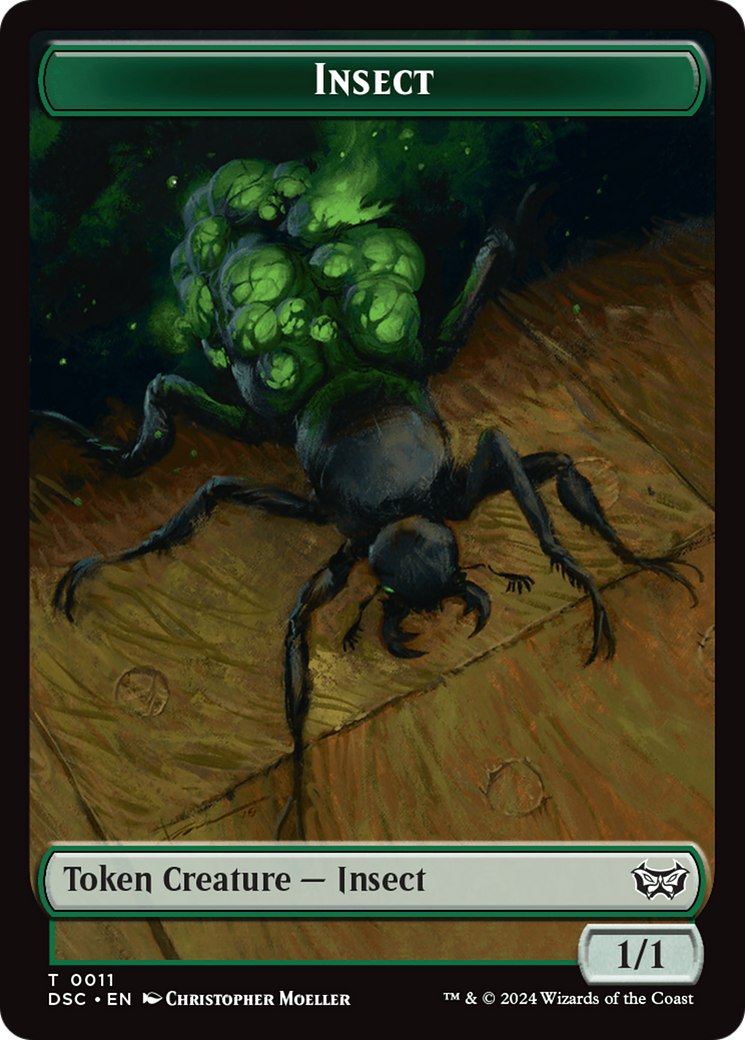 Insect (0011) // Shapeshifter Double-Sided Token [Duskmourn: House of Horror Commander Tokens] - Magic: The Gathering - Card Brawlers | Quebec | Canada |