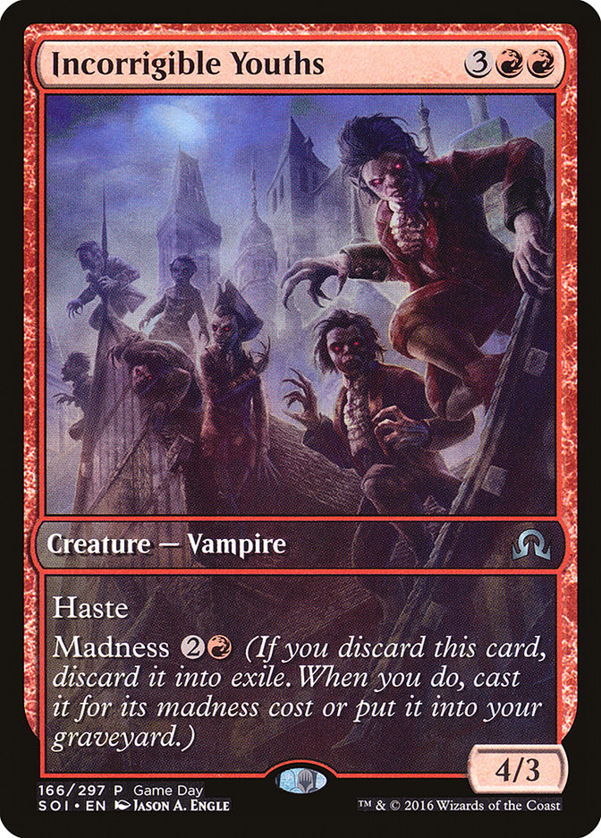 Incorrigible Youths (Game Day) (Extended Art) [Shadows over Innistrad Promos] - Magic: The Gathering - Card Brawlers | Quebec | Canada |