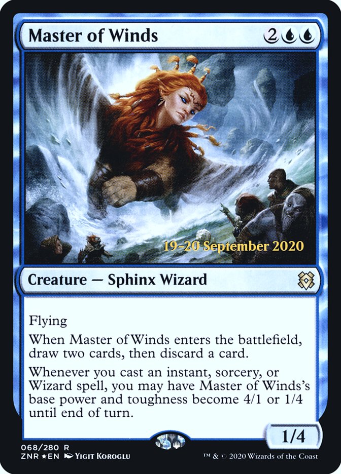 Master of Winds [Zendikar Rising Prerelease Promos] - Magic: The Gathering - Card Brawlers | Quebec | Canada |