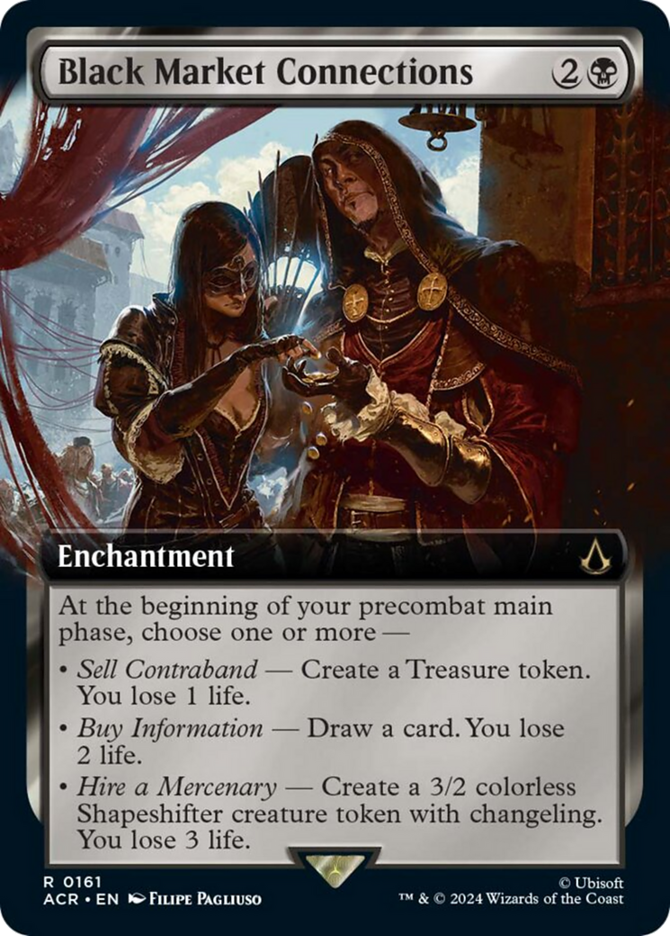 Black Market Connections (Extended Art) [Assassin's Creed] - Magic: The Gathering - Card Brawlers | Quebec | Canada |