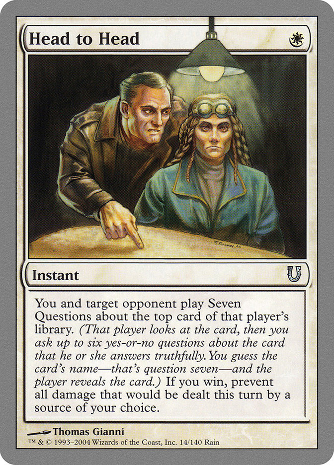 Head to Head [Unhinged] - Magic: The Gathering - Card Brawlers | Quebec | Canada |