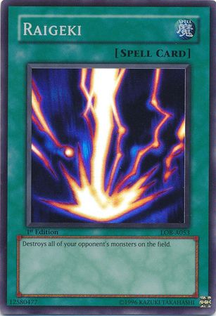 Raigeki [LOB-A053] Super Rare - Yu-Gi-Oh! - Card Brawlers | Quebec | Canada |