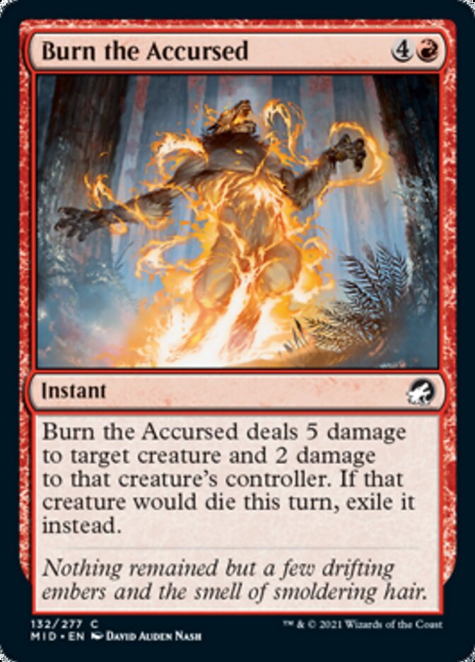 Burn the Accursed [Innistrad: Midnight Hunt] - Magic: The Gathering - Card Brawlers | Quebec | Canada |