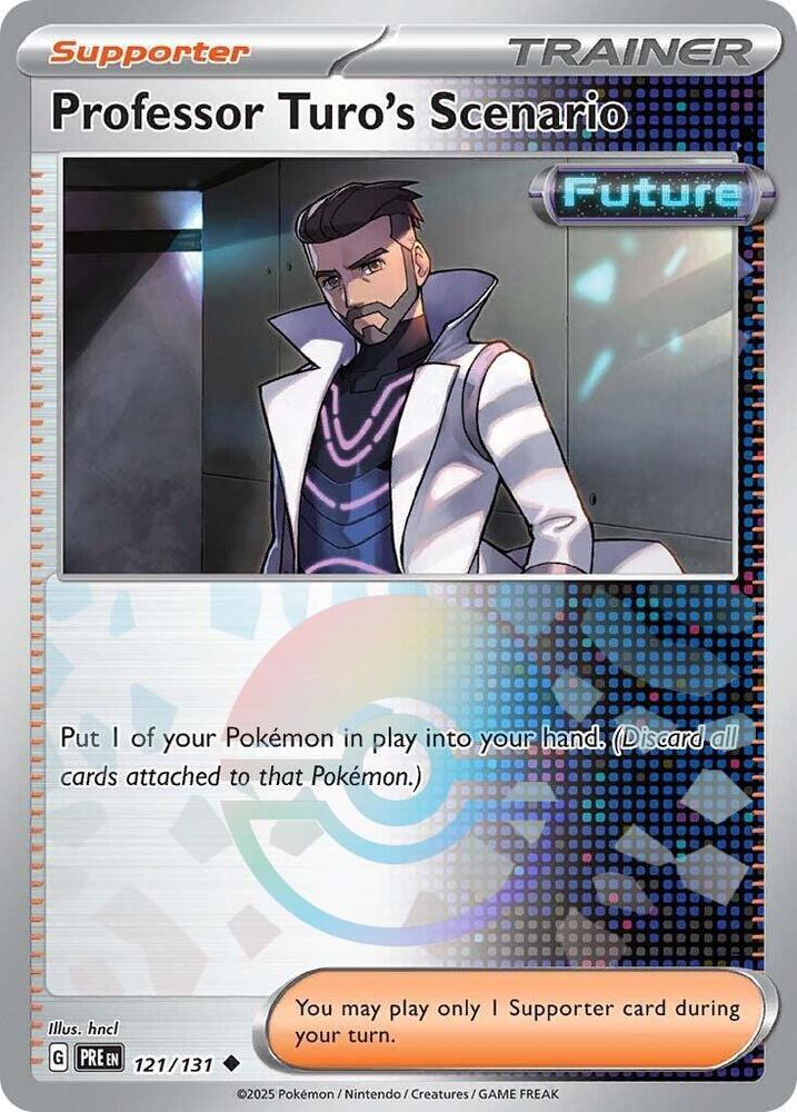 Professor Turo's Scenario (121/131) (Poke Ball Pattern) [Scarlet & Violet: Prismatic Evolutions] - Pokémon - Card Brawlers | Quebec | Canada |