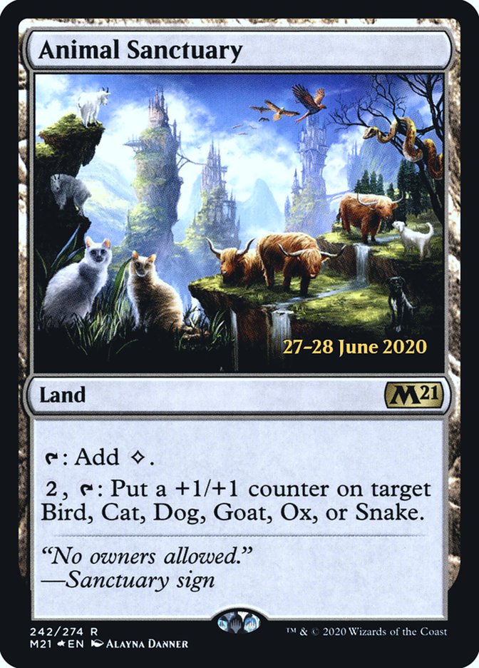 Animal Sanctuary [Core Set 2021 Prerelease Promos] - Magic: The Gathering - Card Brawlers | Quebec | Canada |