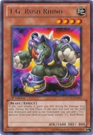 T.G. Rush Rhino [EXVC-EN021] Rare - Yu-Gi-Oh! - Card Brawlers | Quebec | Canada |