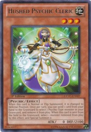 Hushed Psychic Cleric [EXVC-EN027] Rare - Yu-Gi-Oh! - Card Brawlers | Quebec | Canada |