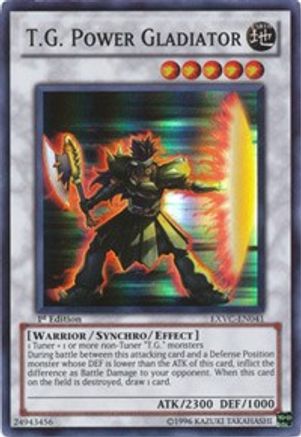 T.G. Power Gladiator [EXVC-EN041] Super Rare - Yu-Gi-Oh! - Card Brawlers | Quebec | Canada |