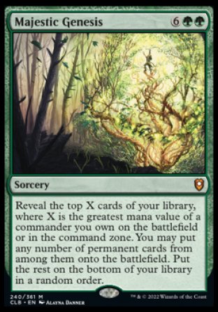 Majestic Genesis [Commander Legends: Battle for Baldur's Gate] - Magic: The Gathering - Card Brawlers | Quebec | Canada |