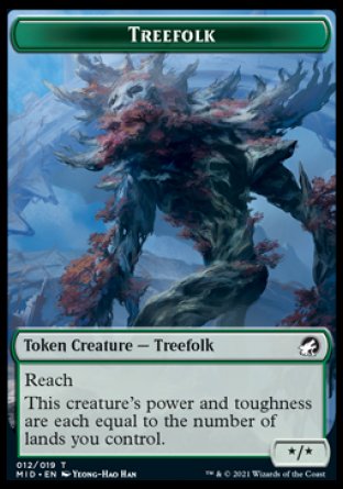 Zombie (005) // Treefolk Double-Sided Token [Innistrad: Midnight Hunt Tokens] - Magic: The Gathering - Card Brawlers | Quebec | Canada |
