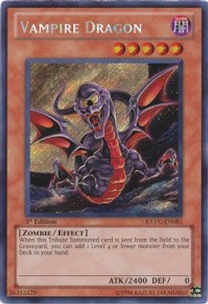 Vampire Dragon [EXVC-EN081] Secret Rare - Yu-Gi-Oh! - Card Brawlers | Quebec | Canada |