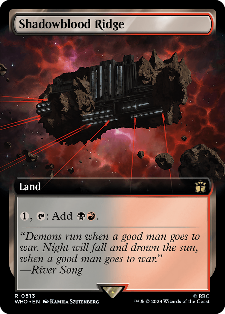 Shadowblood Ridge (Extended Art) [Doctor Who] - Magic: The Gathering - Card Brawlers | Quebec | Canada |