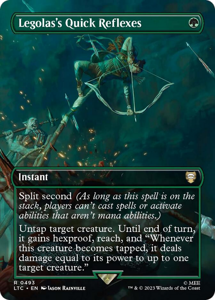 Legolas's Quick Reflexes (Borderless) [The Lord of the Rings: Tales of Middle-Earth Commander] - Magic: The Gathering - Card Brawlers | Quebec | Canada |