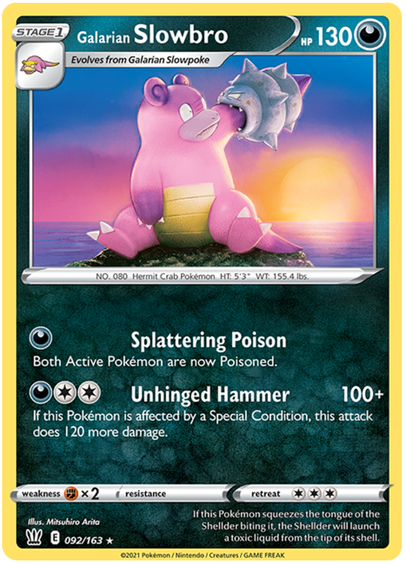 Galarian Slowbro (092/163) [Sword & Shield: Battle Styles] - Pokémon - Card Brawlers | Quebec | Canada |
