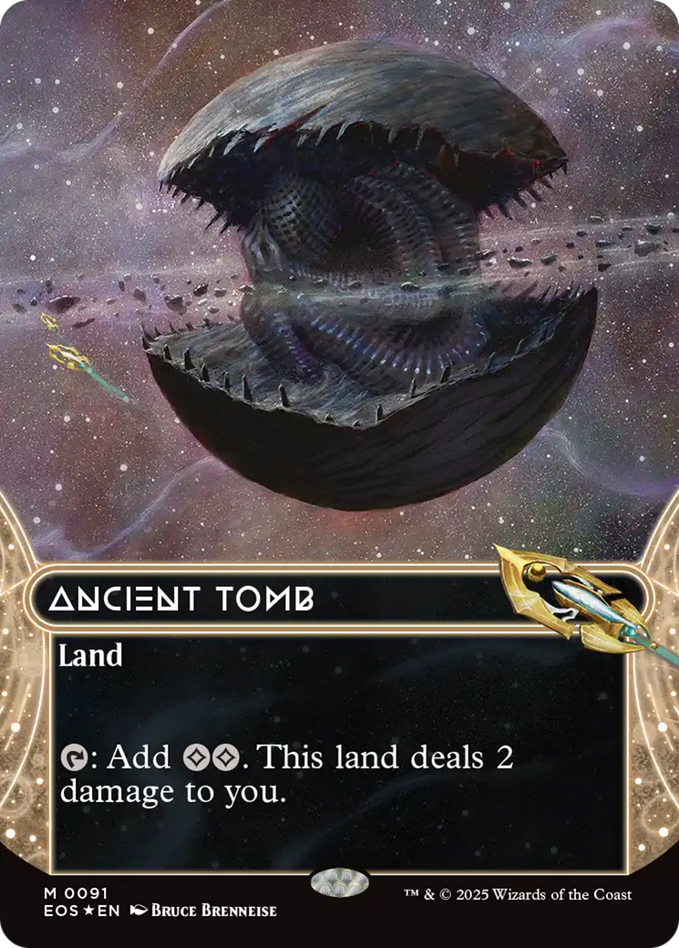 Ancient Tomb (0091) (Borderless) (Galaxy Foil) [Edge of Eternities: Stellar Sights] - Magic: The Gathering - Card Brawlers | Quebec | Canada |