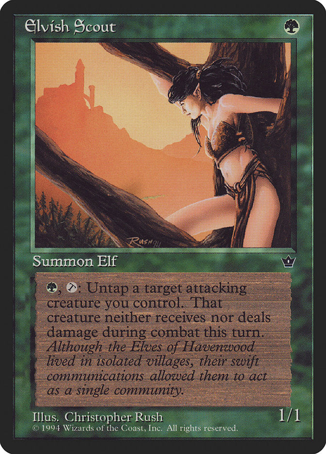 Elvish Scout (Christopher Rush) [Fallen Empires] - Magic: The Gathering - Card Brawlers | Quebec | Canada |