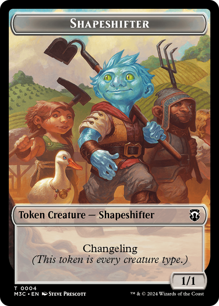 Shapeshifter (0004) // Copy Double-Sided Token [Modern Horizons 3 Commander Tokens] - Magic: The Gathering - Card Brawlers | Quebec | Canada |