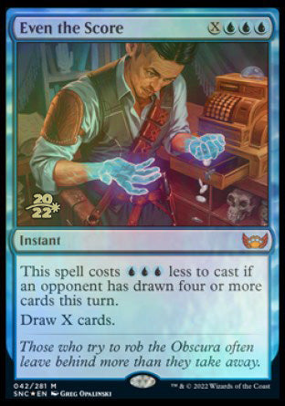 Even the Score [Streets of New Capenna Prerelease Promos] - Magic: The Gathering - Card Brawlers | Quebec | Canada |