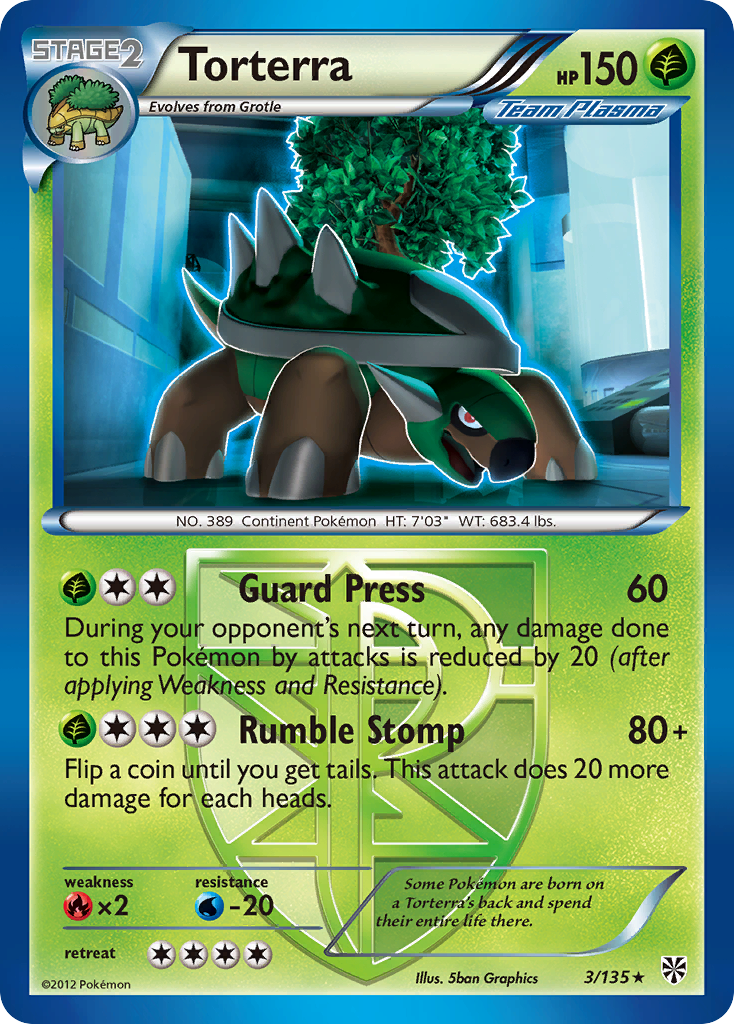 Torterra (3/135) [Black & White: Plasma Storm] - Pokémon - Card Brawlers | Quebec | Canada |