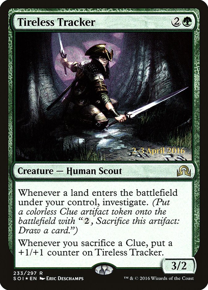 Tireless Tracker [Shadows over Innistrad Prerelease Promos] - Magic: The Gathering - Card Brawlers | Quebec | Canada |