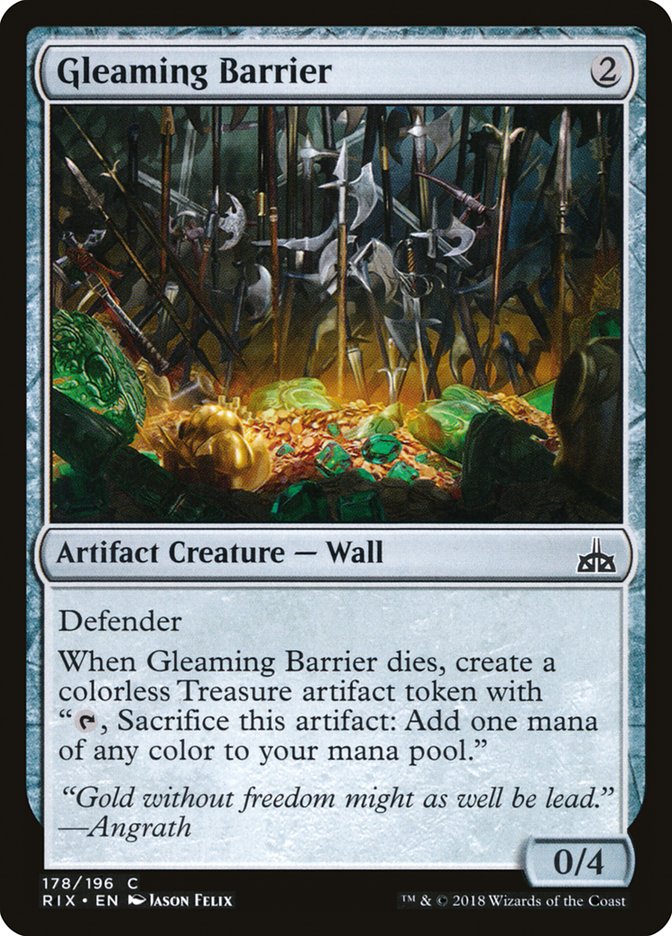 Gleaming Barrier [Rivals of Ixalan] - Magic: The Gathering - Card Brawlers | Quebec | Canada |