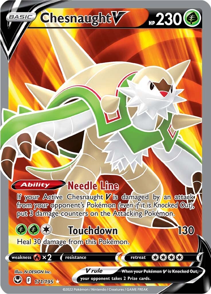 Chesnaught V (171/195) [Sword & Shield: Silver Tempest] - Pokémon - Card Brawlers | Quebec | Canada |