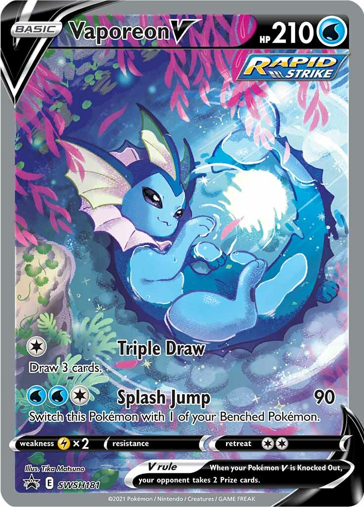 Vaporeon V (SWSH181) [Sword & Shield: Black Star Promos] - Pokémon - Card Brawlers | Quebec | Canada |