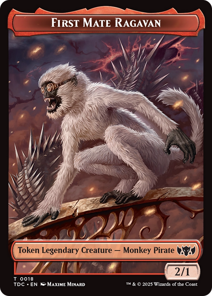 First Mate Ragavan // Treasure Double-Sided Token [Tarkir: Dragonstorm Commander Tokens] - Magic: The Gathering - Card Brawlers | Quebec | Canada |