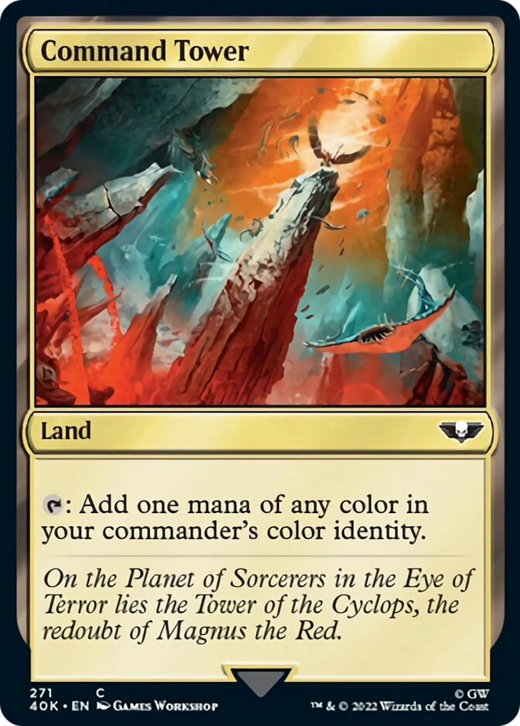 Command Tower (271) (Surge Foil) [Warhammer 40,000] - Magic: The Gathering - Card Brawlers | Quebec | Canada |
