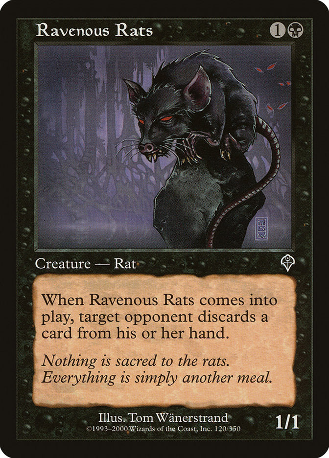 Ravenous Rats [Invasion] - Magic: The Gathering - Card Brawlers | Quebec | Canada |