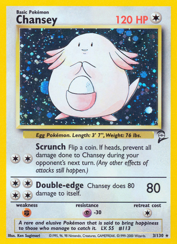 Chansey (3/130) [Base Set 2] - Pokémon - Card Brawlers | Quebec | Canada |