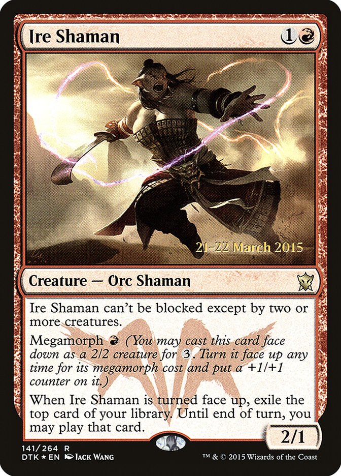Ire Shaman [Dragons of Tarkir Prerelease Promos] - Magic: The Gathering - Card Brawlers | Quebec | Canada |