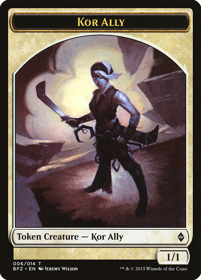 Kor Ally Token [Battle for Zendikar Tokens] - Magic: The Gathering - Card Brawlers | Quebec | Canada |