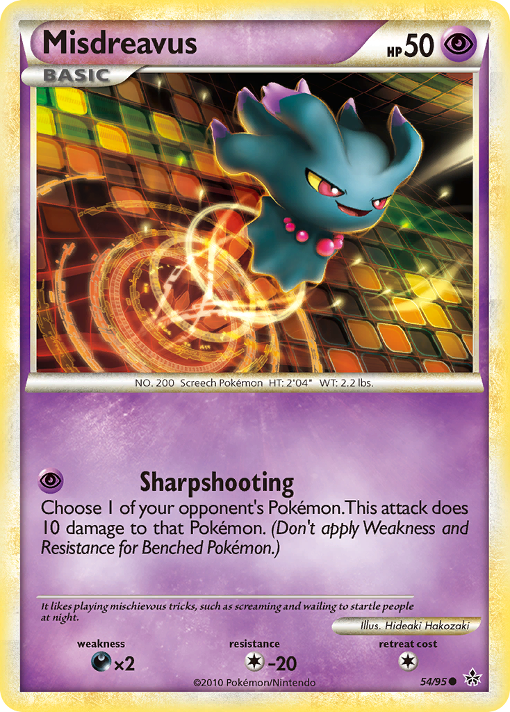 Misdreavus (54/95) [HeartGold & SoulSilver: Unleashed] - Pokémon - Card Brawlers | Quebec | Canada |