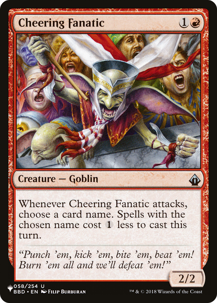 Cheering Fanatic [The List] - Magic: The Gathering - Card Brawlers | Quebec | Canada |