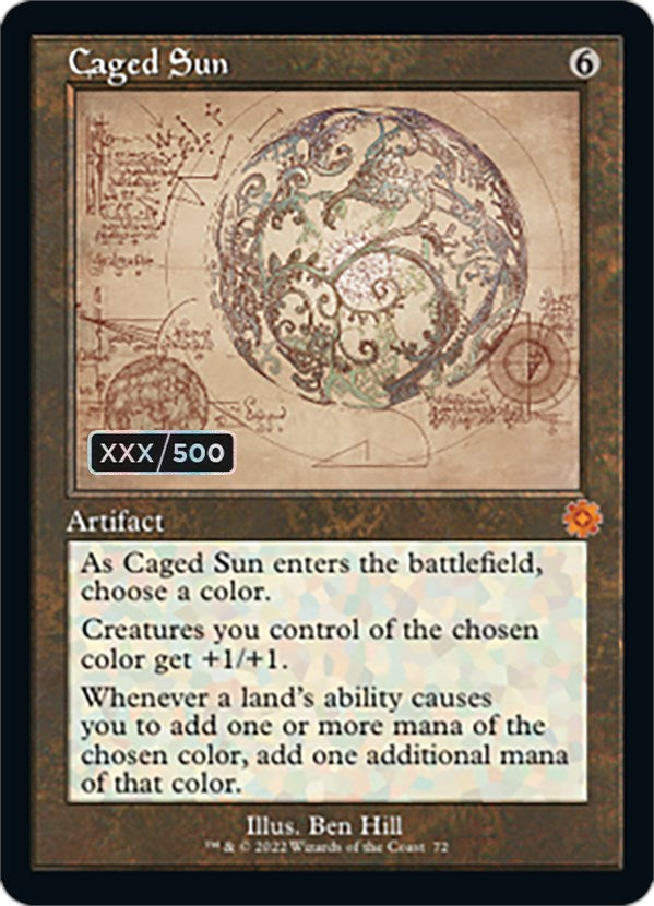 Caged Sun (Retro Schematic) (Serialized) [The Brothers' War Retro Artifacts] - Magic: The Gathering - Card Brawlers | Quebec | Canada |