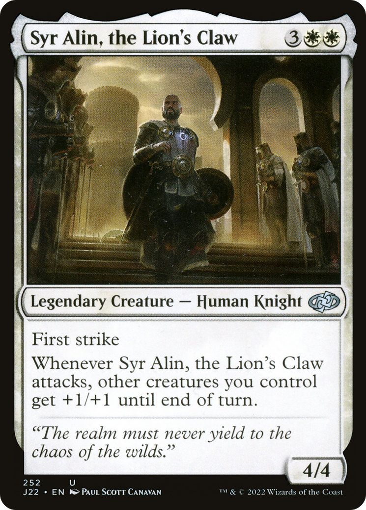 Syr Alin, the Lion's Claw [Jumpstart 2022] - Magic: The Gathering - Card Brawlers | Quebec | Canada |