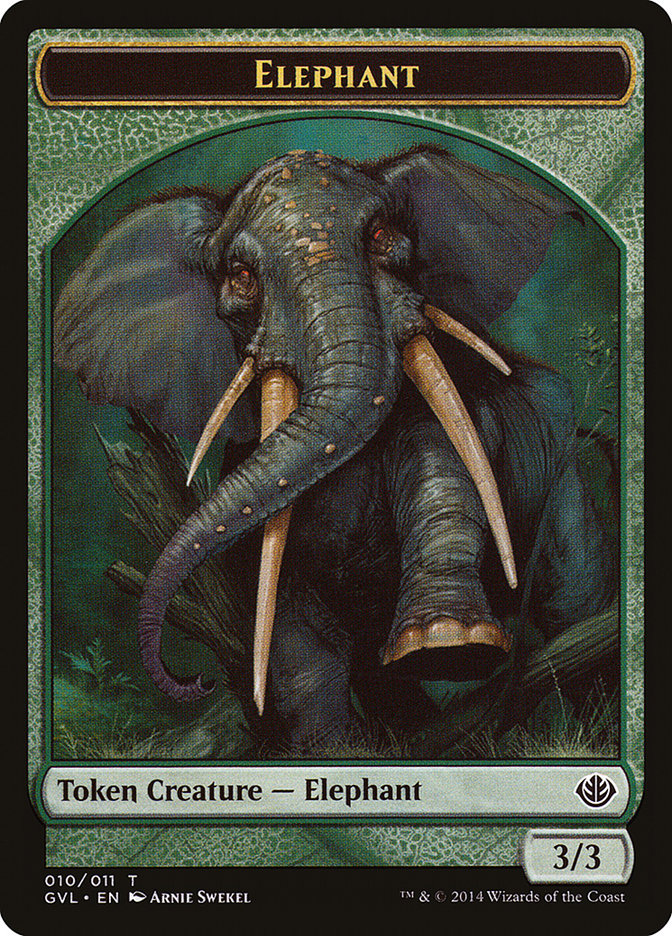 Elephant Token (Garruk vs. Liliana) [Duel Decks Anthology Tokens] - Magic: The Gathering - Card Brawlers | Quebec | Canada |
