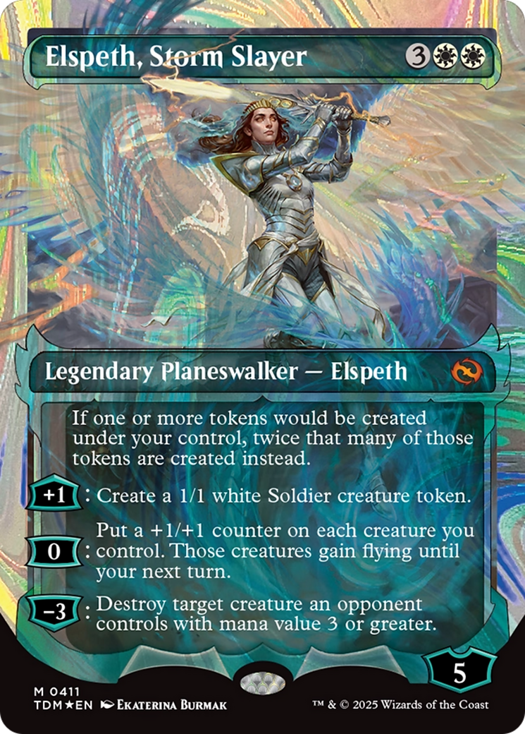 Elspeth, Storm Slayer (Showcase) (Halo Foil) [Tarkir: Dragonstorm] - Magic: The Gathering - Card Brawlers | Quebec | Canada |